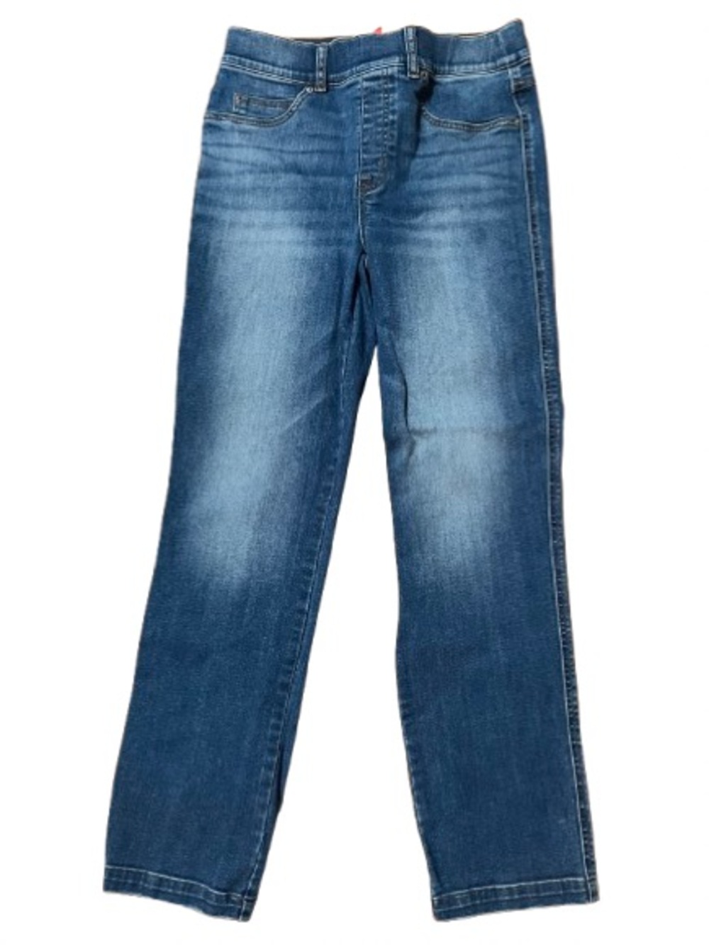 Spanx Pull On Classic Straight Leg Blue Jegging Jeans Size Medium